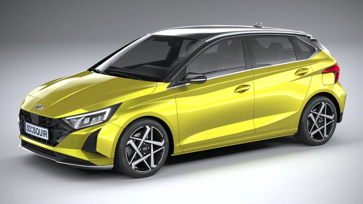 Hyundai i20 2024 3D Model .c4d .max .obj .3ds .fbx .stl .blend 