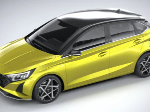 Hyundai i20 2024 3D Model