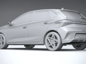 Hyundai i20 2024 3D Model