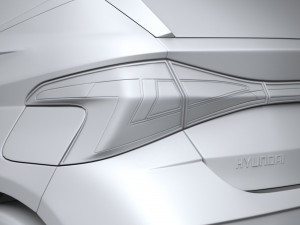 Hyundai i20 2024 Modello 3D