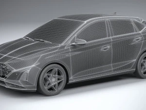 Hyundai i20 2024 3D Model