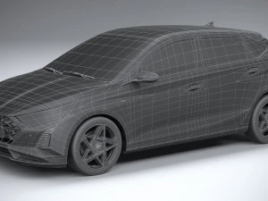 Hyundai i20 2024 3D Model