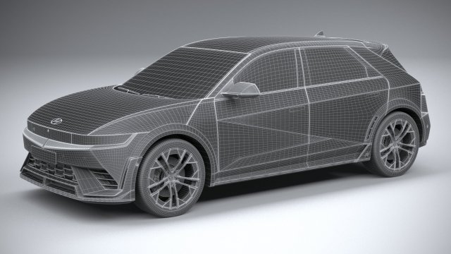 Hyundai Ioniq 5 N 2024 3D Модель In Седан 3DExport