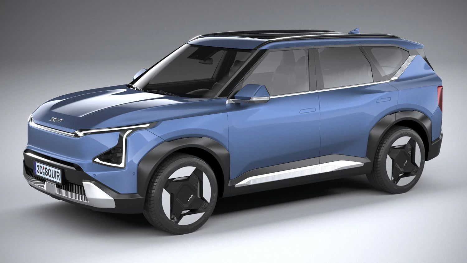 Kia EV5 2024 3D Model .c4d .max .obj .3ds .fbx .stl .blend 