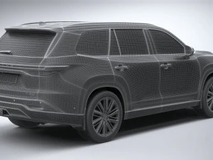 Lexus TX 350h 2024 3D Model