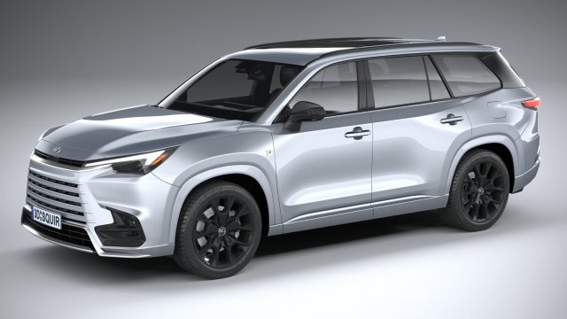 Lexus TX 500h 2024 3D-Modell .c4d .max .obj .3ds .fbx .stl .blend
