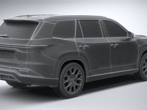 Lexus TX 500h 2024 3D-Modell