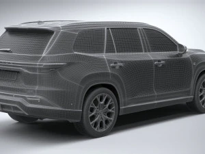 Lexus TX 500h 2024 3D Model