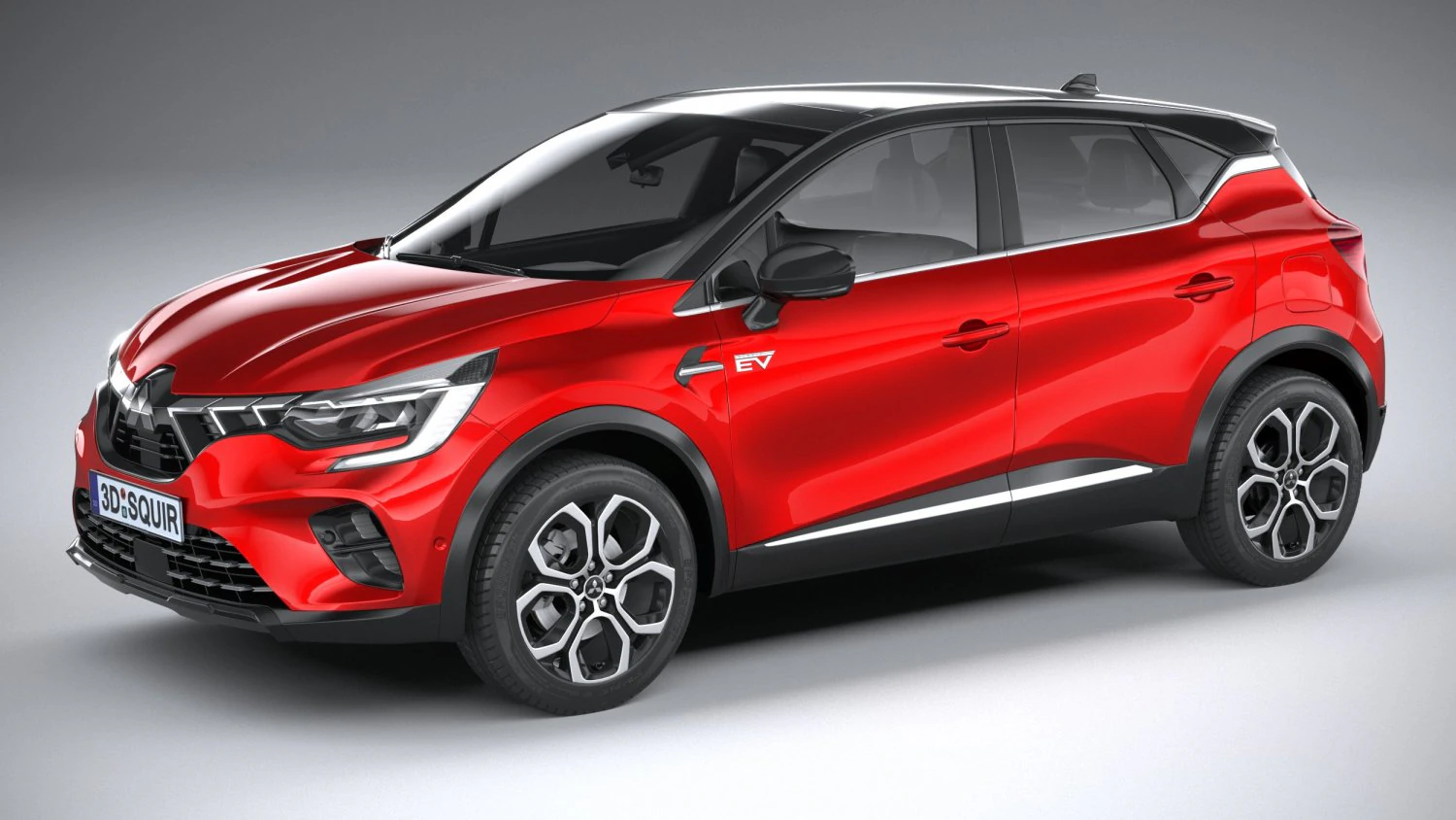Mitsubishi ASX 2024 3D Model .c4d .max .obj .3ds .fbx .stl .blend