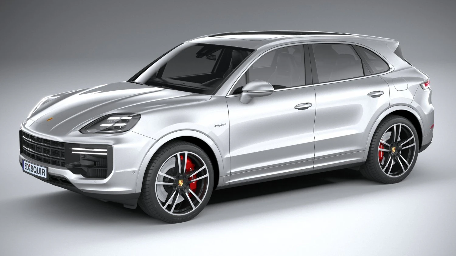 Porsche Cayenne Turbo E-Hybrid 2024 3D Model .c4d .max .obj .3ds .fbx .stl .blend