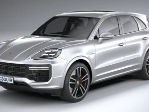 Porsche Cayenne Turbo E-Hybrid 2024 3D Model