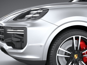 Porsche Cayenne Turbo E-Hybrid 2024 3D Model