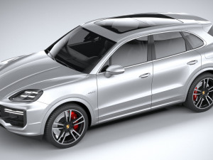 Porsche Cayenne Turbo E-Hybrid 2024 3D Model