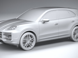 Porsche Cayenne Turbo E-Hybrid 2024 3D Model