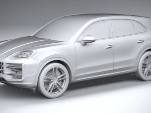 Porsche Cayenne Turbo E-Hybrid 2024 3D Model