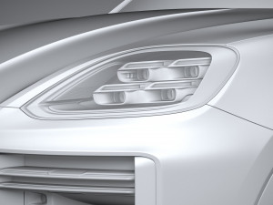 Porsche Cayenne Turbo E-Hybrid 2024 3D Model