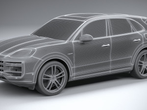 Porsche Cayenne Turbo E-Hybrid 2024 3D Model