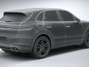 Porsche Cayenne Turbo E-Hybrid 2024 3D Model