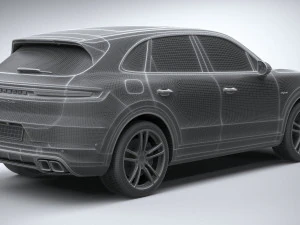 Porsche Cayenne Turbo E-Hybrid 2024 3D Model