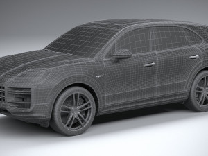 Porsche Cayenne Turbo E-Hybrid 2024 3D Model