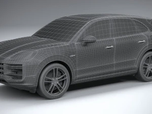 Porsche Cayenne Turbo E-Hybrid 2024 3D Model