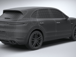 Porsche Cayenne Turbo E-Hybrid 2024 3D Model