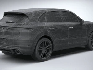 Porsche Cayenne Turbo E-Hybrid 2024 3D Model