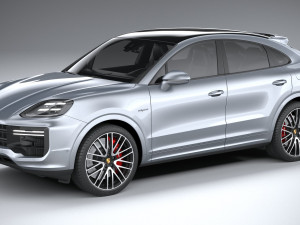 Porsche Cayenne Turbo E-Hybrid Coupe 2024 3D Model