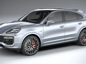 Porsche Cayenne Turbo E-Hibrit Coupe 2024 3D Model