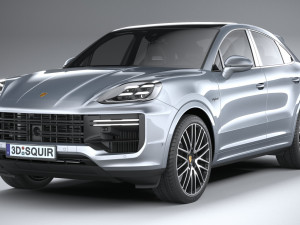 Porsche Cayenne Turbo E-Hybrid Coupe 2024 3D मॉडल
