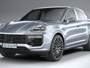 Porsche Cayenne Turbo E-Hybrid Coupe 2024 3D Model