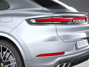 Porsche Cayenne Turbo E-Hybrid Coupe 2024 3D मॉडल