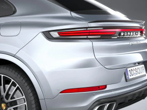 Porsche Cayenne Turbo E-Hybrid Coupe 2024 3D Model