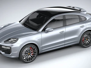 Porsche Cayenne Turbo E-Hybrid Coupe 2024 3D Model