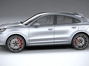 Porsche Cayenne Turbo E-Hybrid Coupe 2024 3D Model