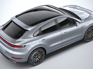 Porsche Cayenne Turbo E-Hybrid Coupe 2024 3D मॉडल
