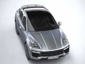 Porsche Cayenne Turbo E-Hybrid Coupe 2024 3D Model