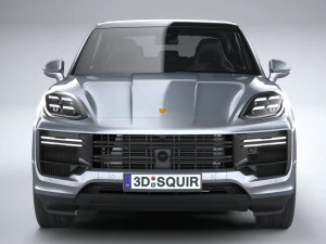 Porsche Cayenne Turbo E-Hybrid Coupe 2024 3D Model