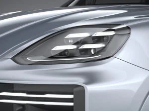 Porsche Cayenne Turbo E-Hybrid Coupe 2024 3D Model