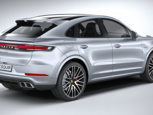 Porsche Cayenne Turbo E-Hybrid Coupe 2024 3D मॉडल