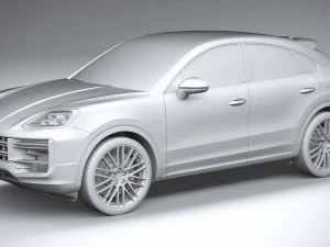 Porsche Cayenne Turbo E-Hybrid Coupe 2024 3D Model