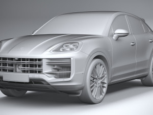 Porsche Cayenne Turbo E-Hybrid Coupe 2024 3D मॉडल