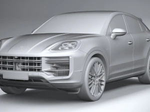 Porsche Cayenne Turbo E-Hybrid Coupe 2024 3D Model