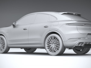 Porsche Cayenne Turbo E-Hybrid Coupe 2024 3D मॉडल