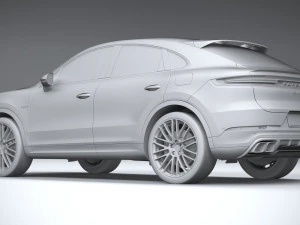 Porsche Cayenne Turbo E-Hybrid Coupe 2024 3D Model
