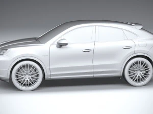 Porsche Cayenne Turbo E-Hybrid Coupe 2024 3D Model