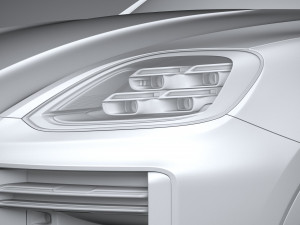 Porsche Cayenne Turbo E-Hybrid Coupe 2024 3D मॉडल