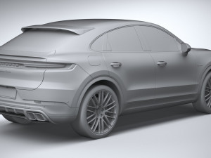 Porsche Cayenne Turbo E-Hybrid Coupe 2024 3D मॉडल