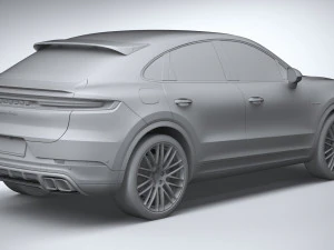 Porsche Cayenne Turbo E-Hybrid Coupe 2024 3D Model