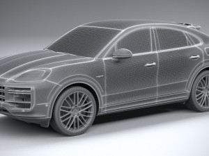 Porsche Cayenne Turbo E-Hybrid Coupe 2024 3D मॉडल